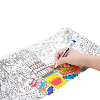 Giant Coloring Roll - Cities