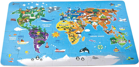 World Map Jigsaw Puzzle 48pcs